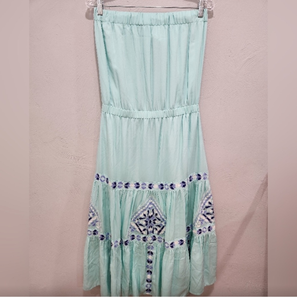 Vineyard Vines Light Blue Strapless Dress